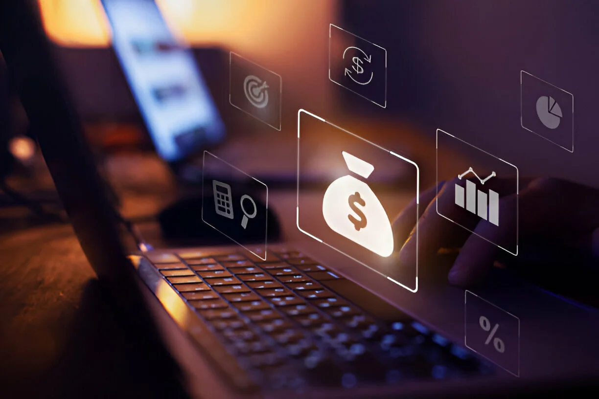 Financial solutions illustration